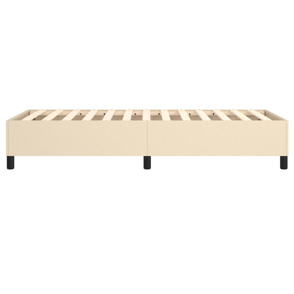 vidaXL Cadru de pat fără saltea cremă 80x200 cm țesătură
