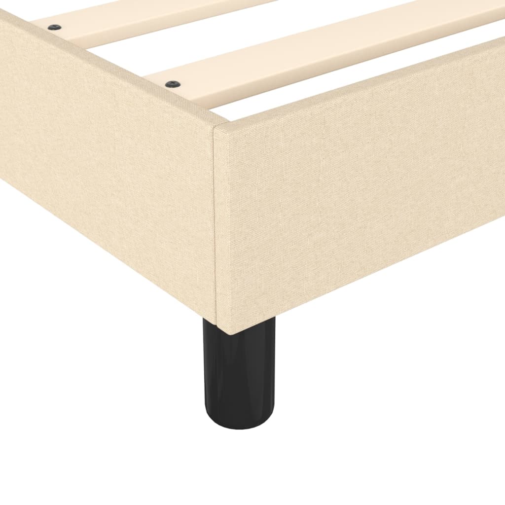 vidaXL Cadru de pat fără saltea cremă 80x200 cm țesătură