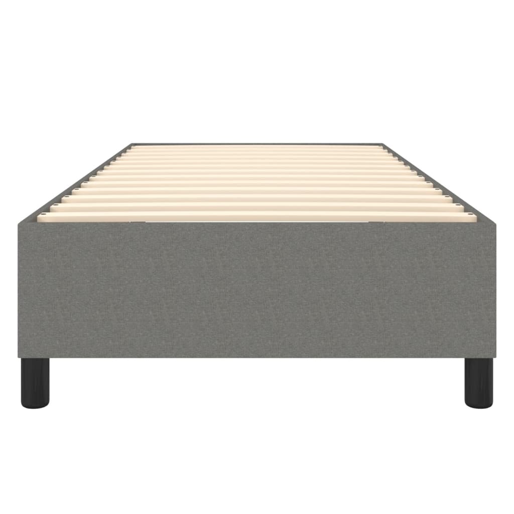 vidaXL Cadru de pat fără saltea, gri închis, 90x190 cm, textil vidaXL Cadru de pat fără saltea, gri închis, 90x190 cm, textil