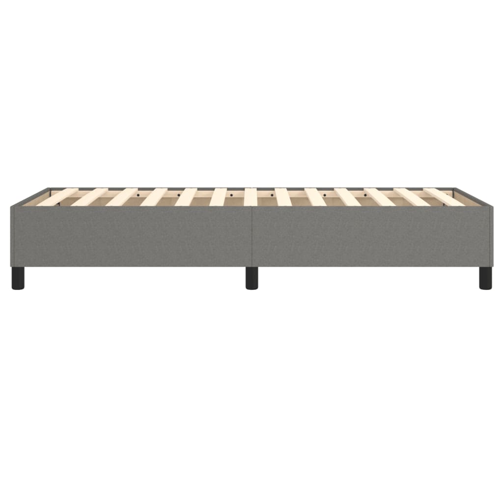 vidaXL Cadru de pat fără saltea, gri închis, 90x190 cm, textil vidaXL Cadru de pat fără saltea, gri închis, 90x190 cm, textil