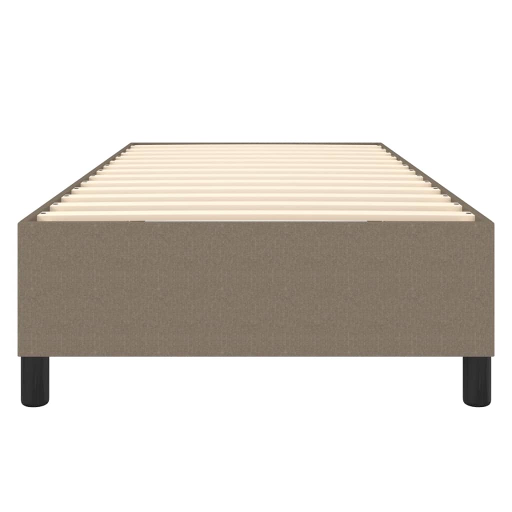 vidaXL Cadru de pat fără saltea Taupe 90x190 cm Stofa