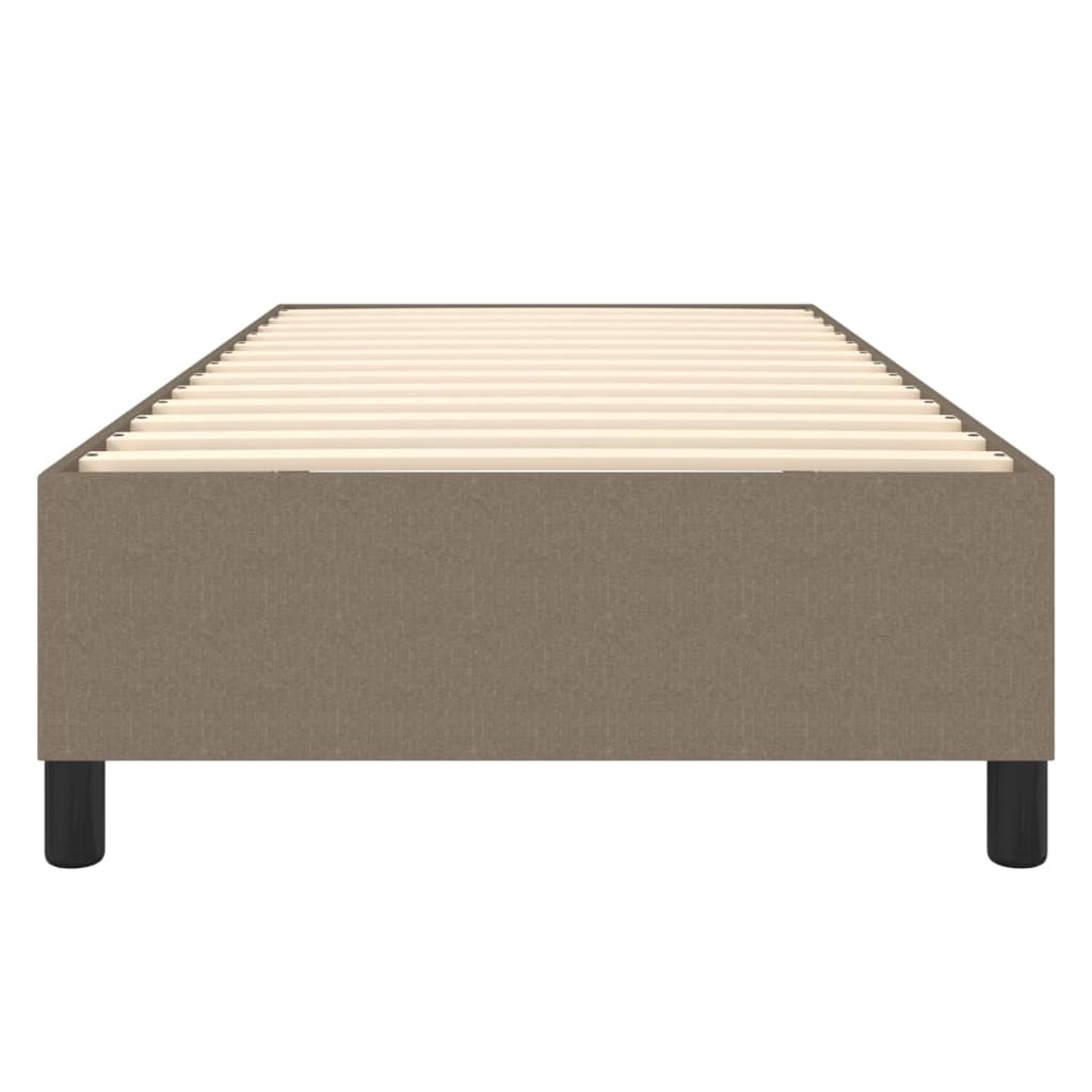 vidaXL Cadru de pat fără saltea Taupe 90x200 cm țesătură