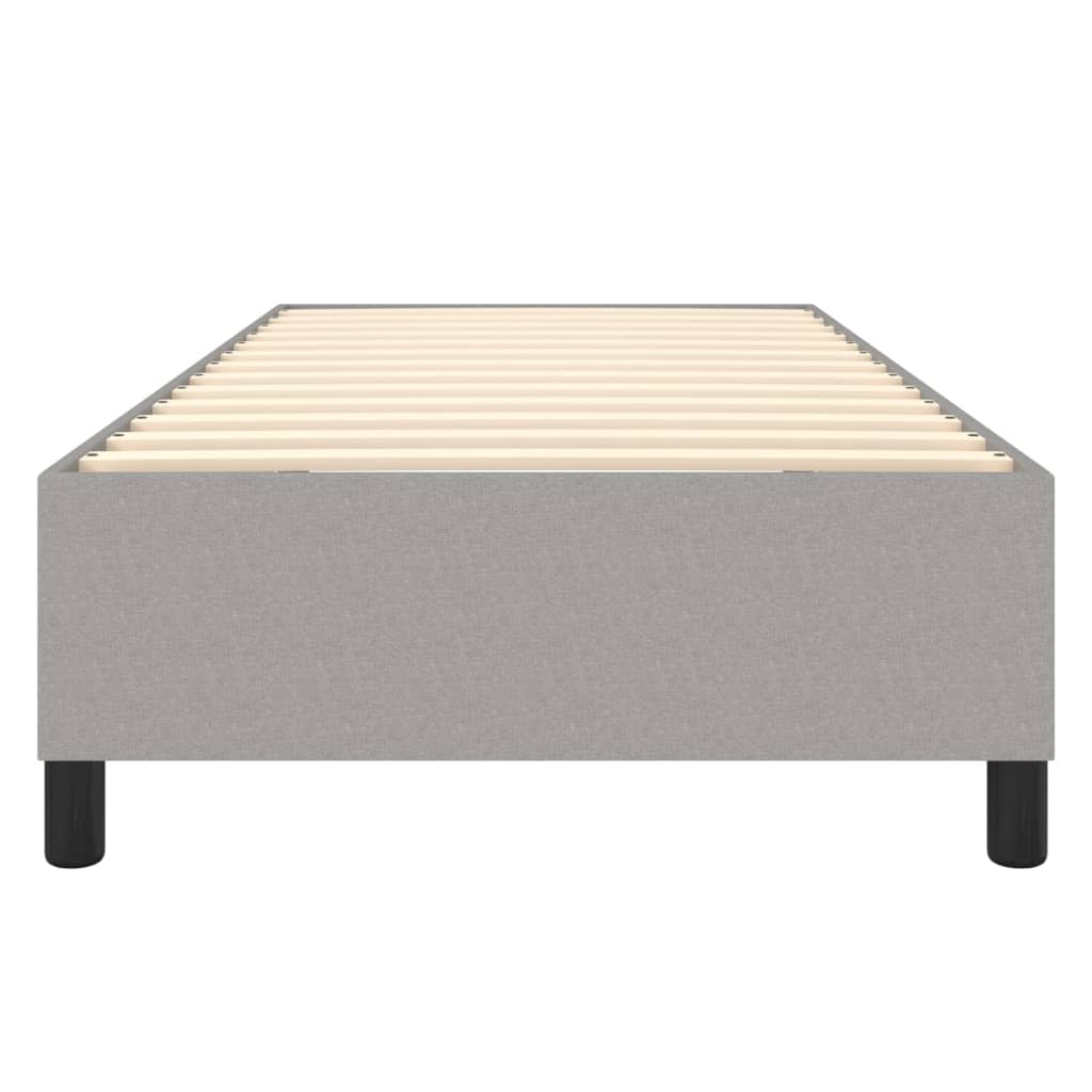 vidaXL Cadru de pat fără saltea, gri deschis, 100x200 cm, textil