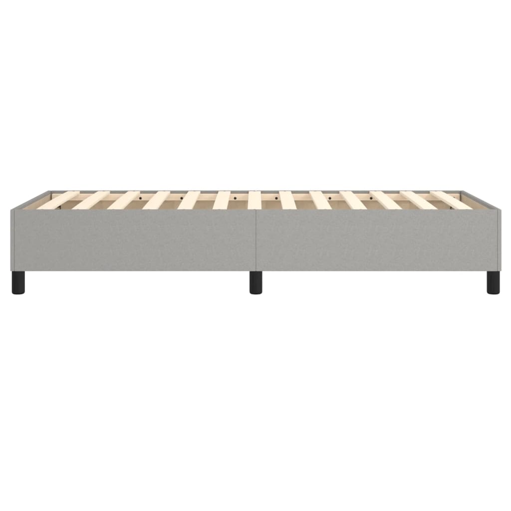 vidaXL Cadru de pat fără saltea, gri deschis, 100x200 cm, textil