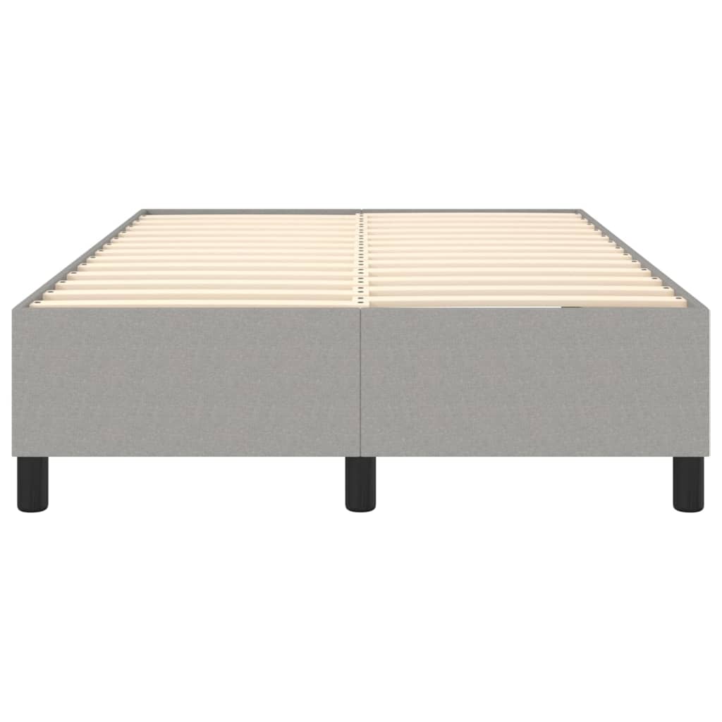 vidaXL Cadru de pat fără saltea, gri deschis, 120x200 cm, textil