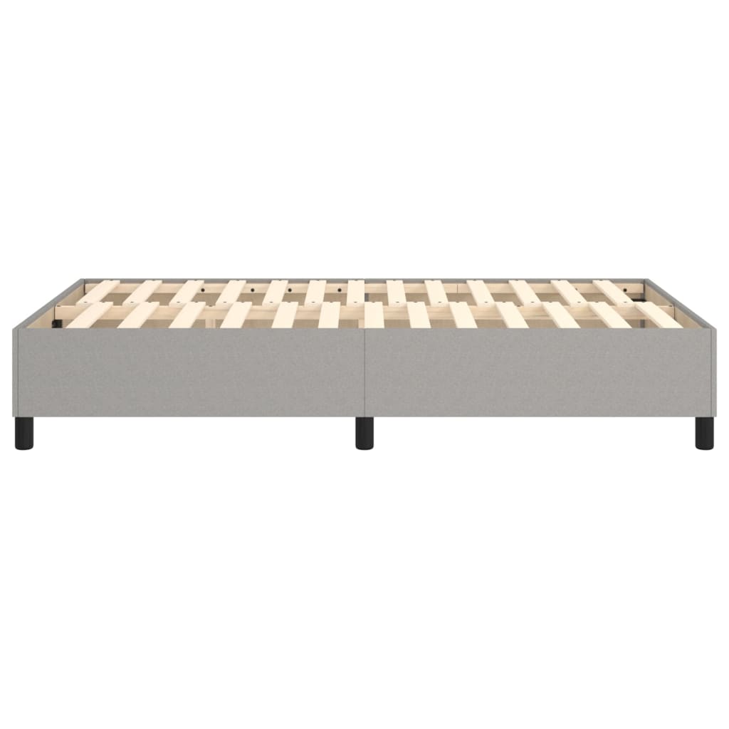 vidaXL Cadru de pat fără saltea, gri deschis, 120x200 cm, textil