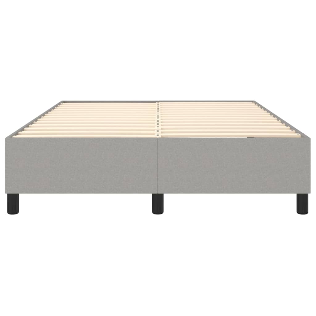 vidaXL Cadru de pat fără saltea, gri deschis, 140x190 cm, textil