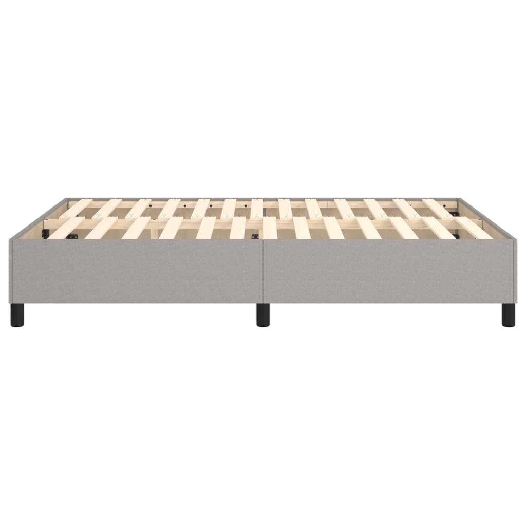 vidaXL Cadru de pat fără saltea, gri deschis, 140x190 cm, textil