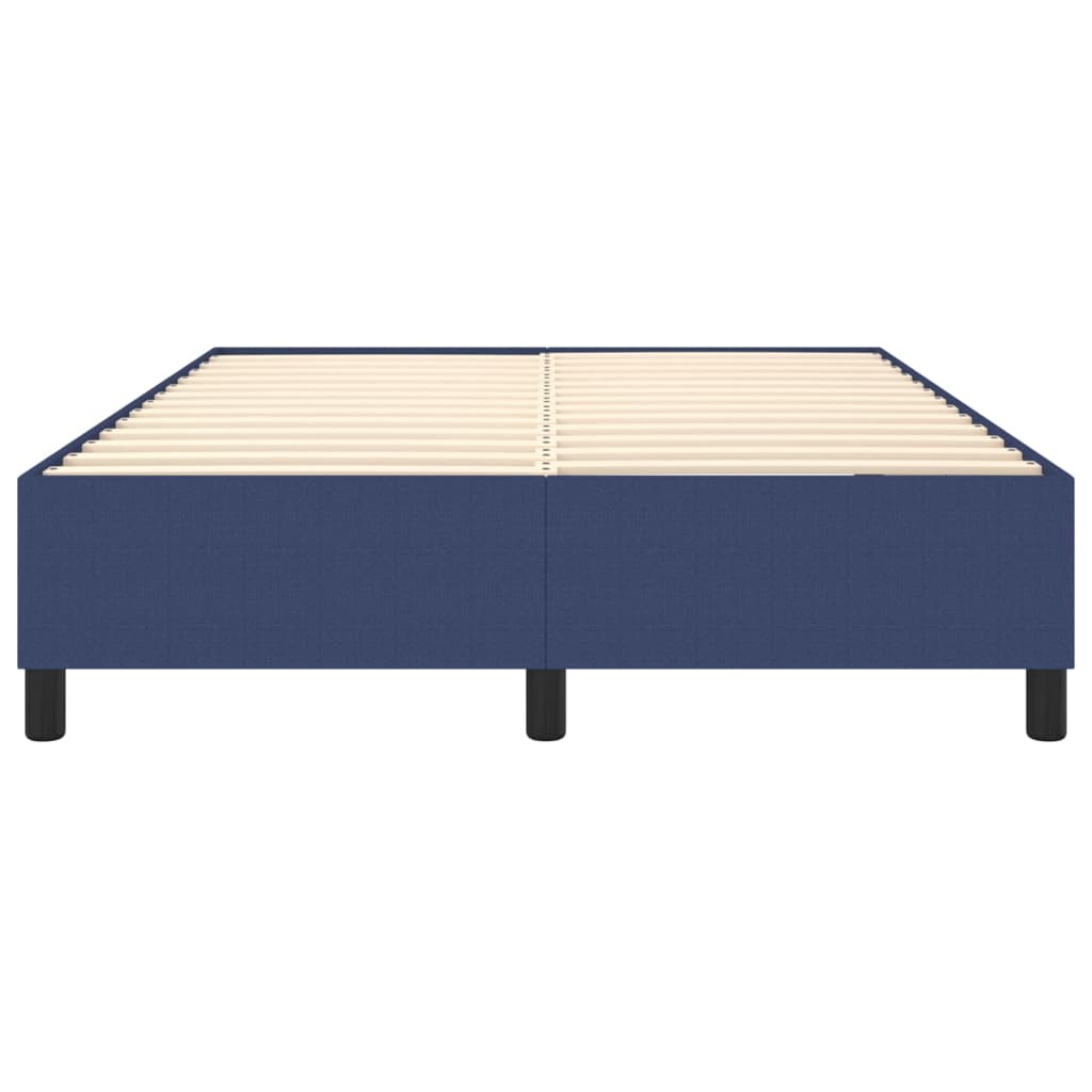 vidaXL Cadru de pat fără saltea, albastru, 140x190 cm, textil