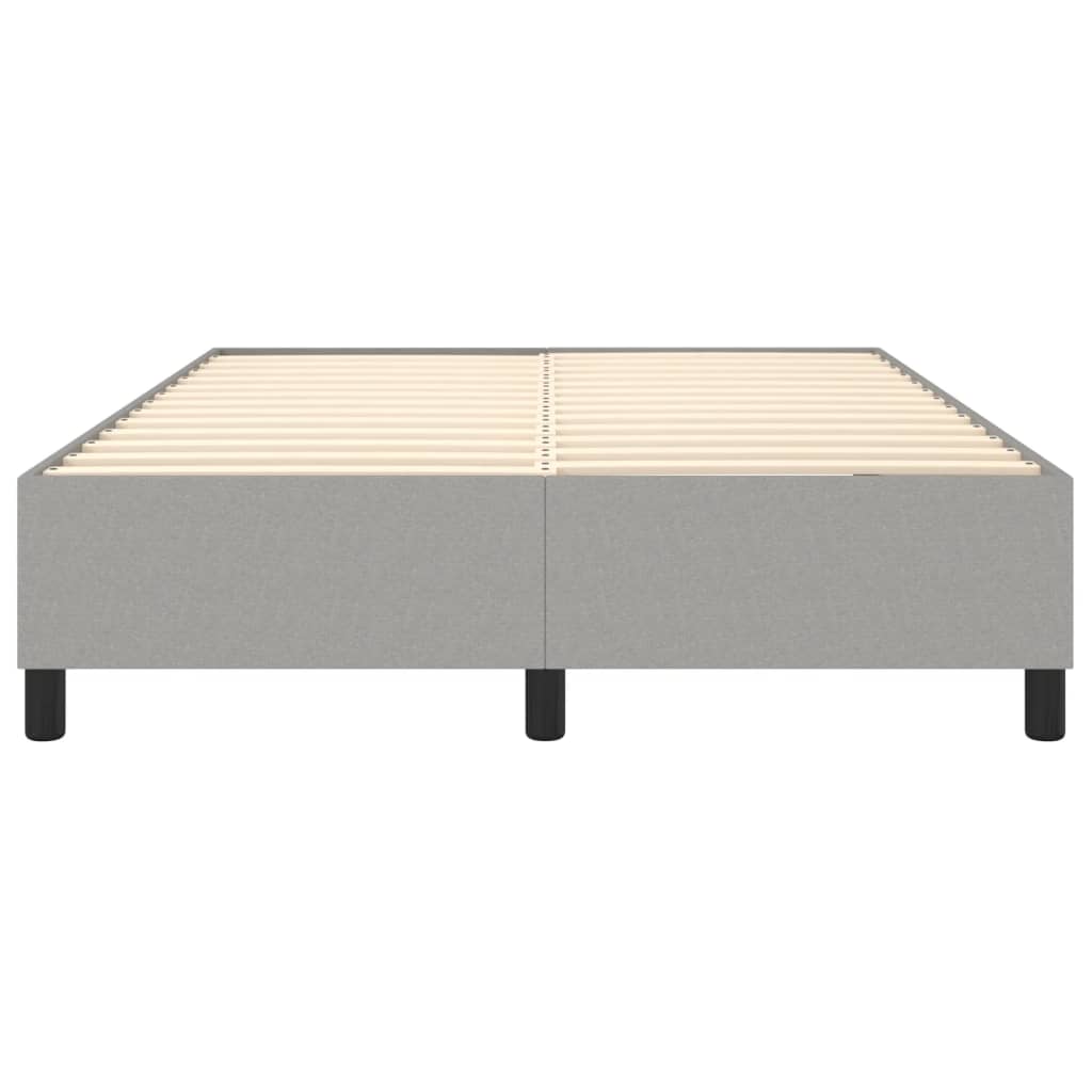 vidaXL Cadru de pat fără saltea, gri deschis, 140x200 cm, textil
