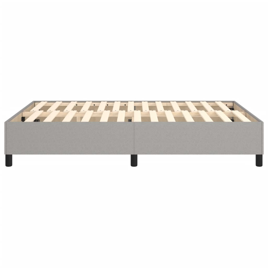 vidaXL Cadru de pat fără saltea, gri deschis, 140x200 cm, textil