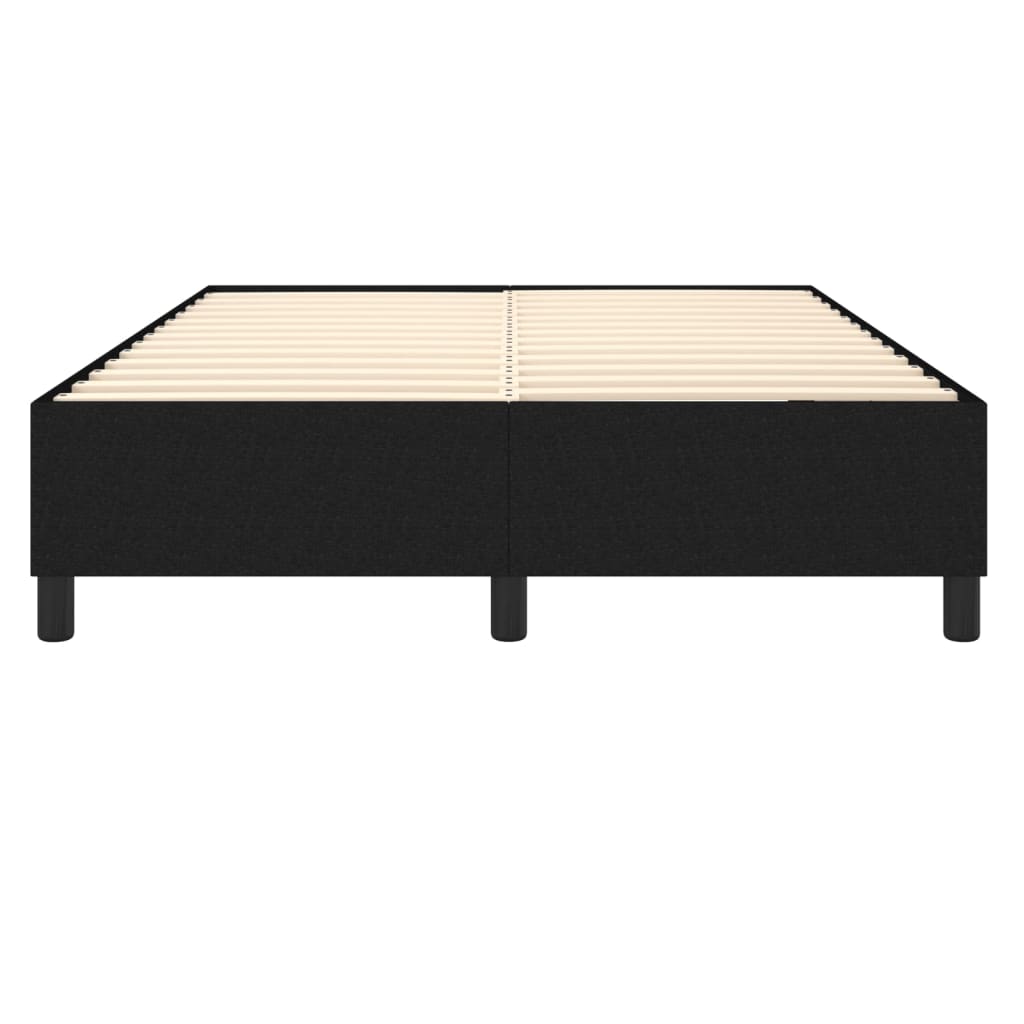 vidaXL Cadru de pat fără saltea, negru, 140x200 cm, textil vidaXL Cadru de pat fără saltea, negru, 140x200 cm, textil