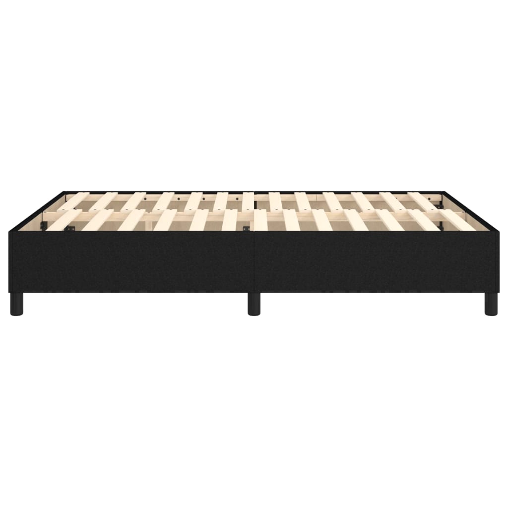 vidaXL Cadru de pat fără saltea, negru, 140x200 cm, textil vidaXL Cadru de pat fără saltea, negru, 140x200 cm, textil