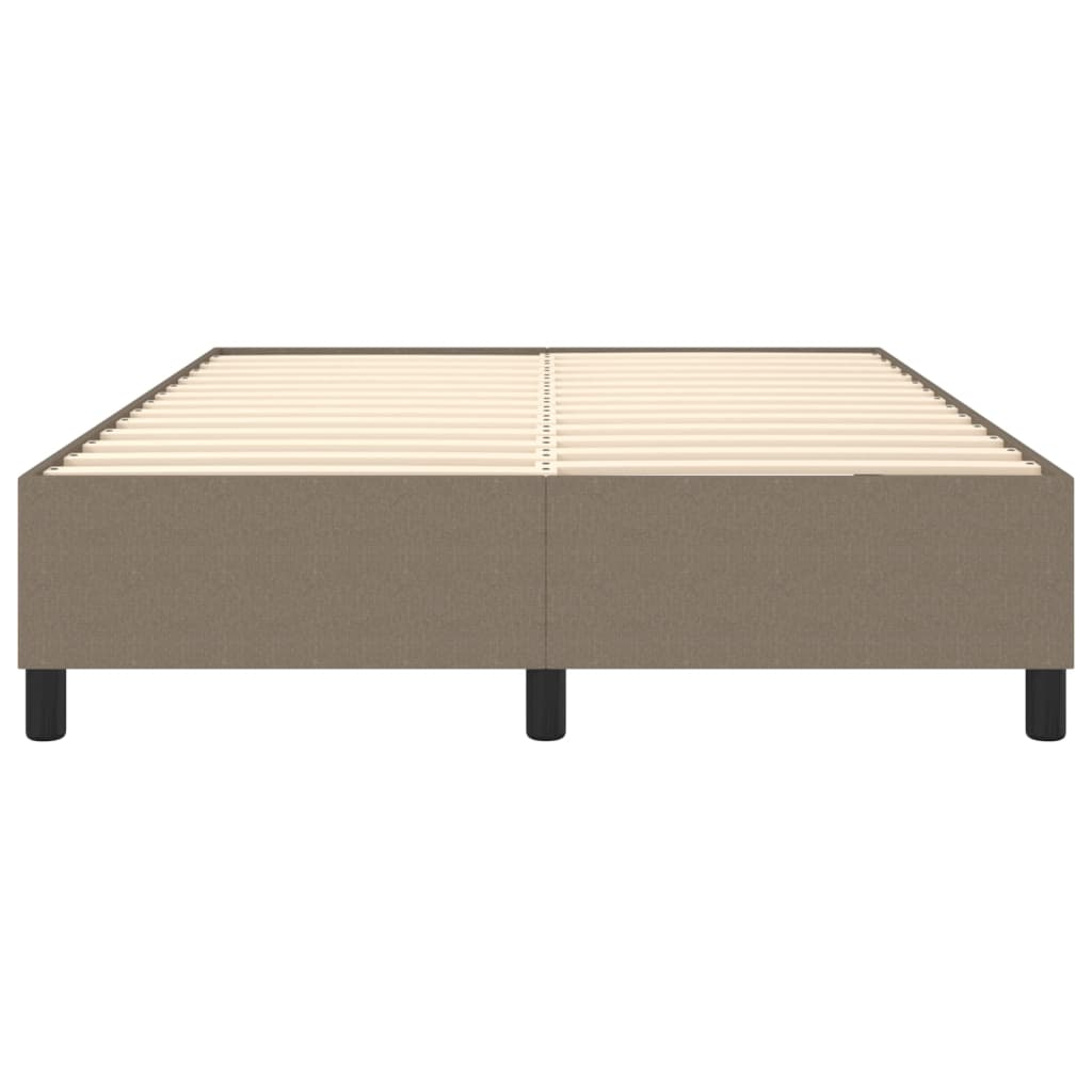 vidaXL Cadru de pat fără saltea, gri taupe, 140x200 cm, textil vidaXL Cadru de pat fără saltea, gri taupe, 140x200 cm, textil