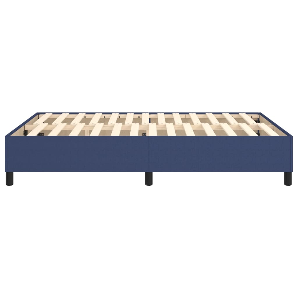 vidaXL Cadru de pat fără saltea, albastru, 140x200 cm, textil