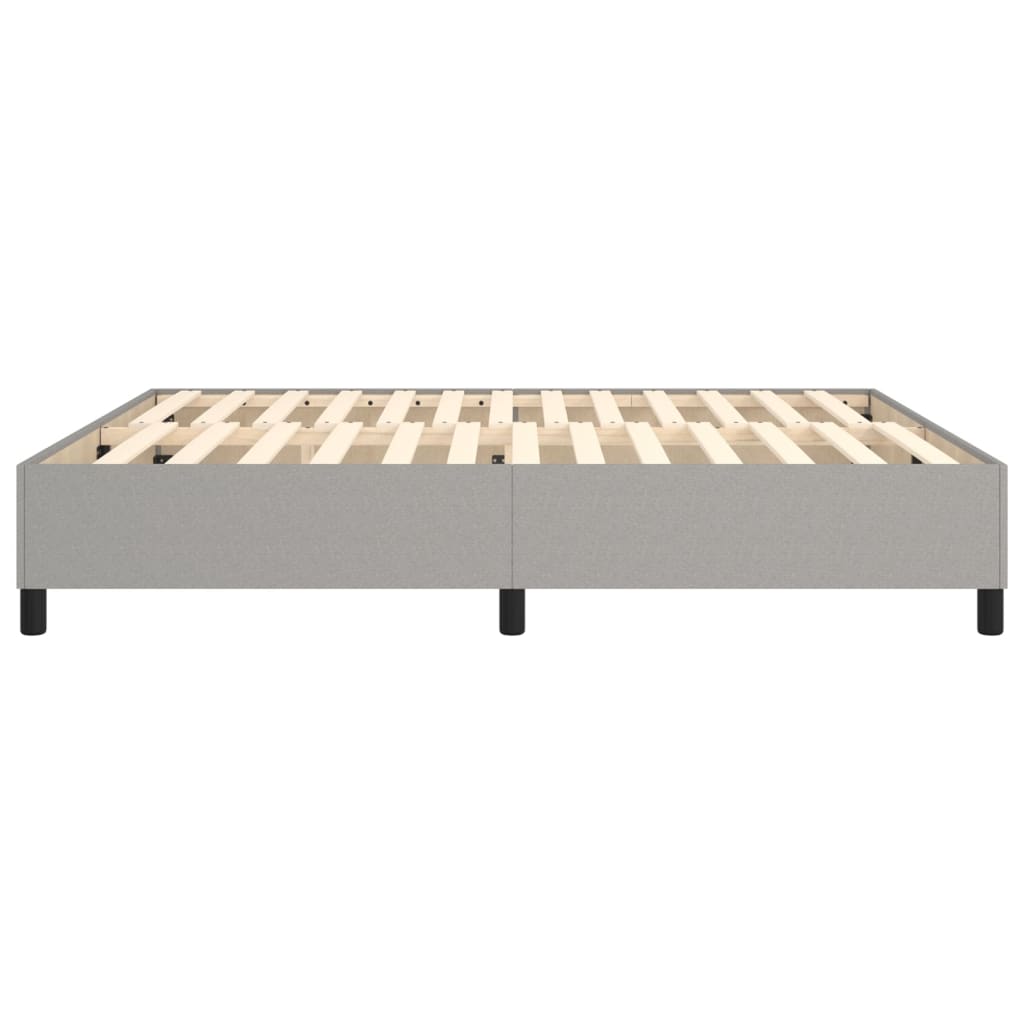 vidaXL Cadru de pat fără saltea, gri deschis, 160x200 cm, textil