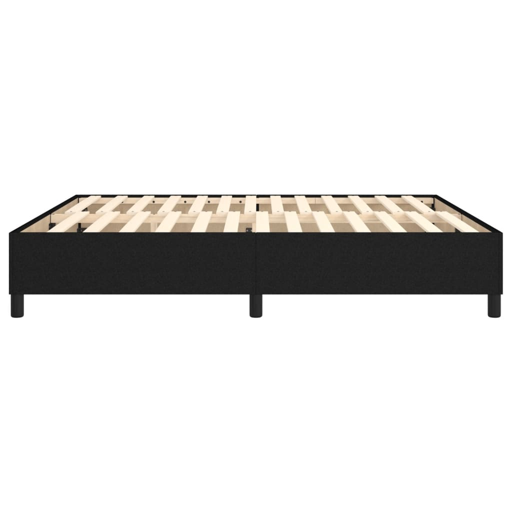 vidaXL Cadru de pat fără saltea, negru, 160x200 cm, textil vidaXL Cadru de pat fără saltea, negru, 160x200 cm, textil