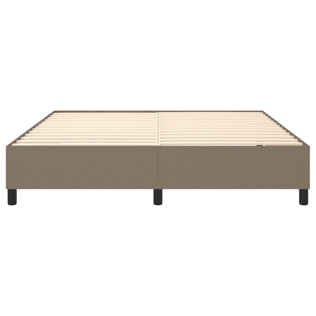 vidaXL Cadru de pat fără saltea, gri taupe, 160x200 cm, textil vidaXL Cadru de pat fără saltea, gri taupe, 160x200 cm, textil