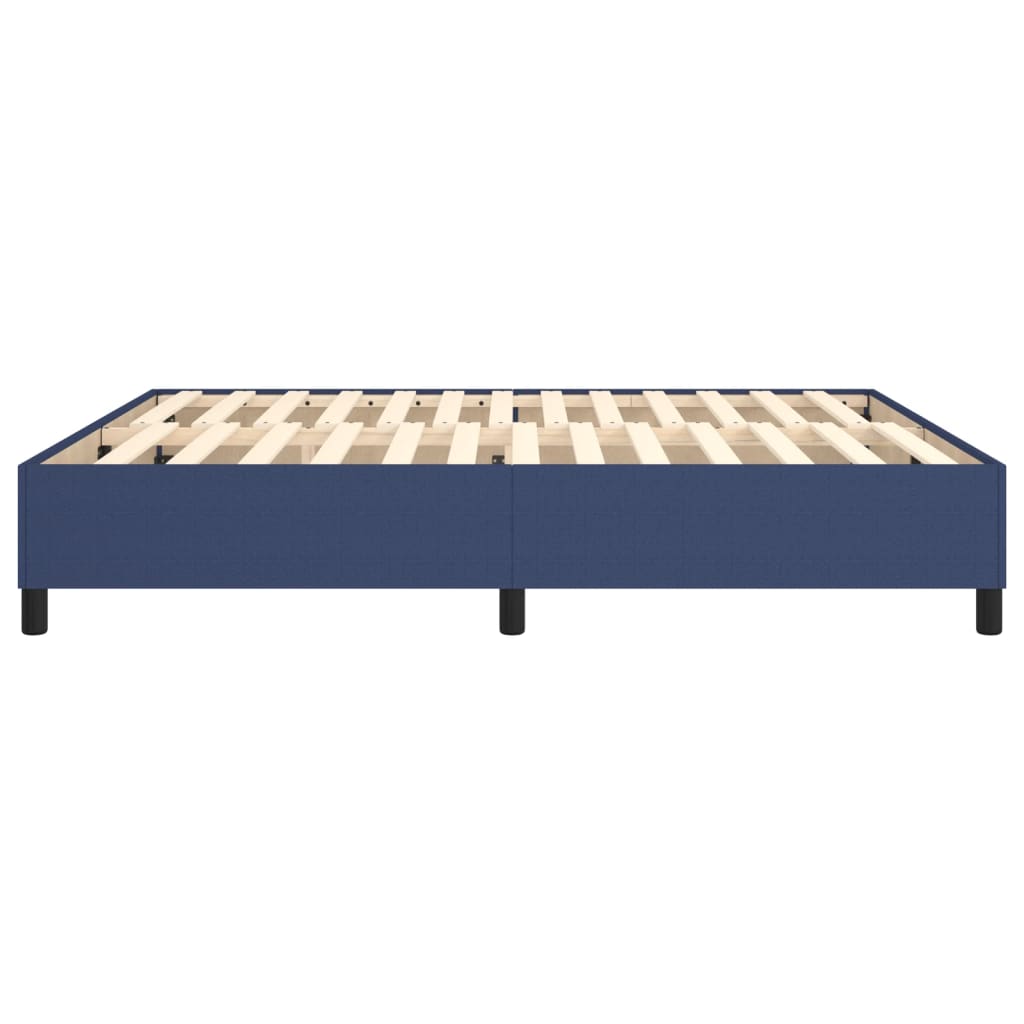 vidaXL Cadru de pat fără saltea, albastru, 160x200 cm, textil