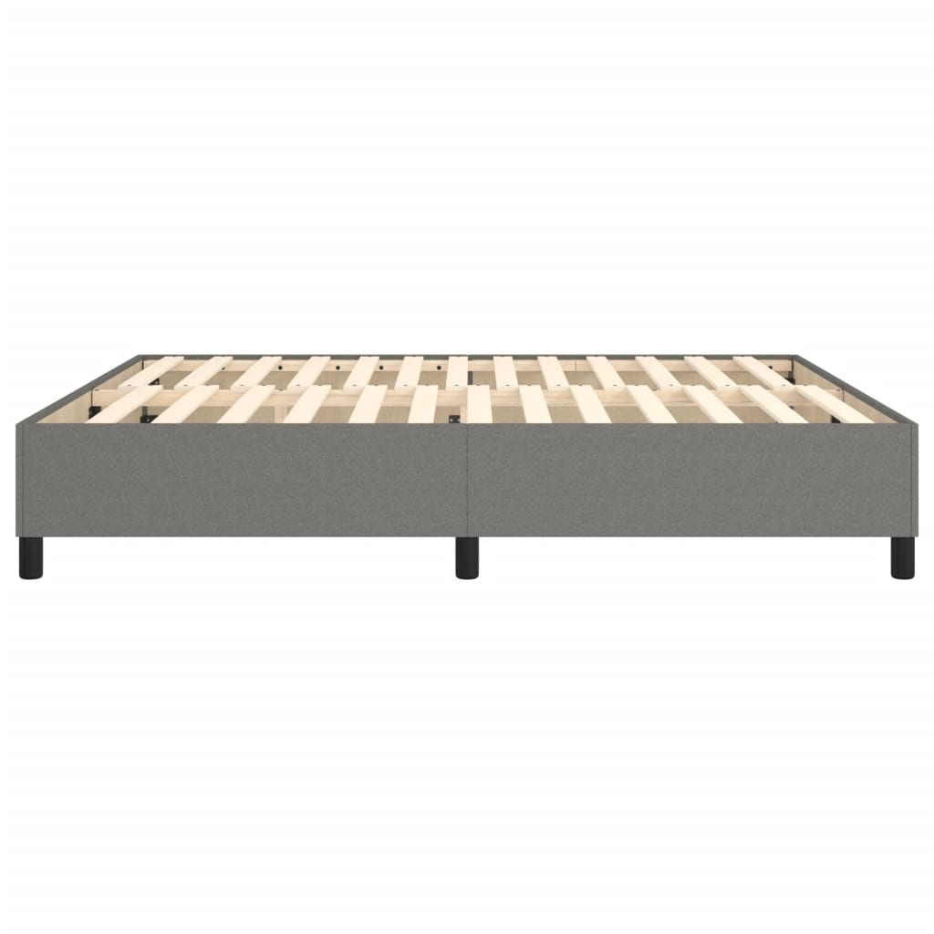 vidaXL Cadru de pat fără saltea, gri închis, 180x200 cm, textil