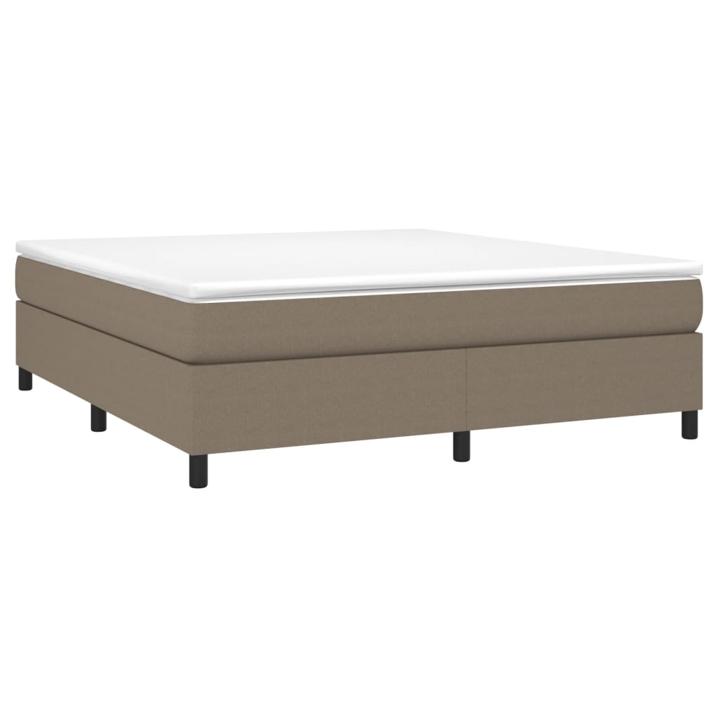 vidaXL Cadru de pat fără saltea, gri taupe, 180x200 cm, textil vidaXL Cadru de pat fără saltea, gri taupe, 180x200 cm, textil