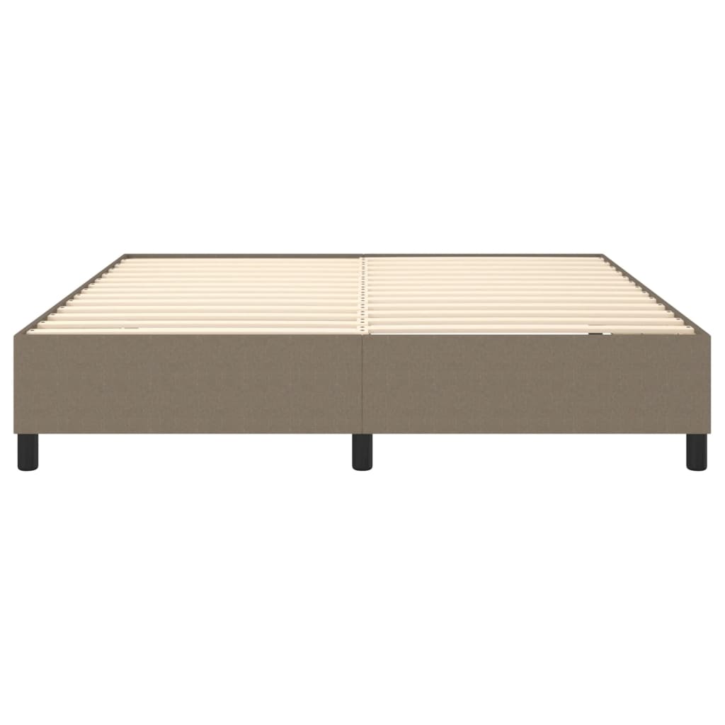 vidaXL Cadru de pat fără saltea, gri taupe, 180x200 cm, textil vidaXL Cadru de pat fără saltea, gri taupe, 180x200 cm, textil