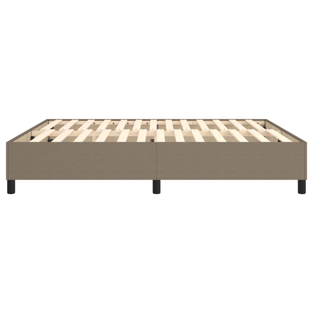 vidaXL Cadru de pat fără saltea, gri taupe, 180x200 cm, textil vidaXL Cadru de pat fără saltea, gri taupe, 180x200 cm, textil