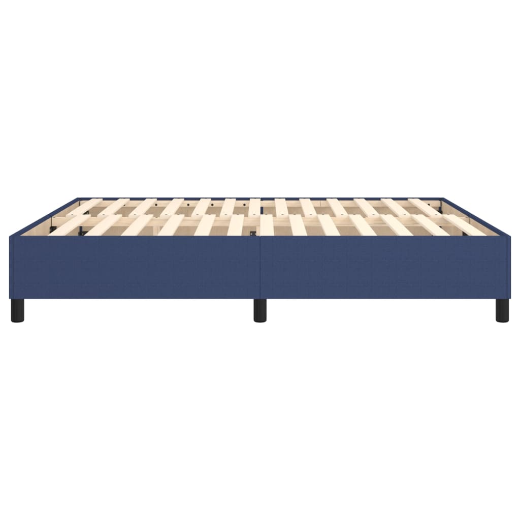 vidaXL Cadru de pat fără saltea, albastru, 180x200 cm, textil