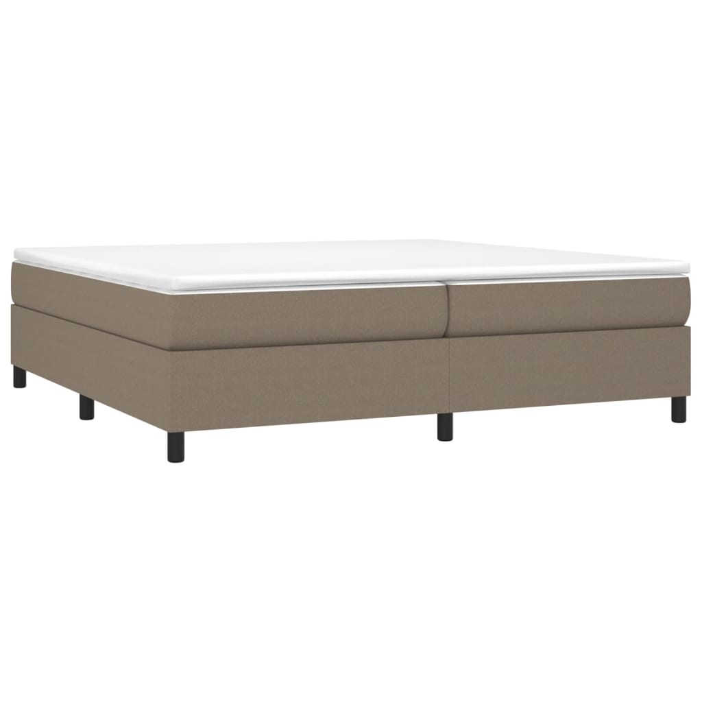 vidaXL Cadru de pat fără saltea, gri taupe, 200x200 cm, textil vidaXL Cadru de pat fără saltea, gri taupe, 200x200 cm, textil