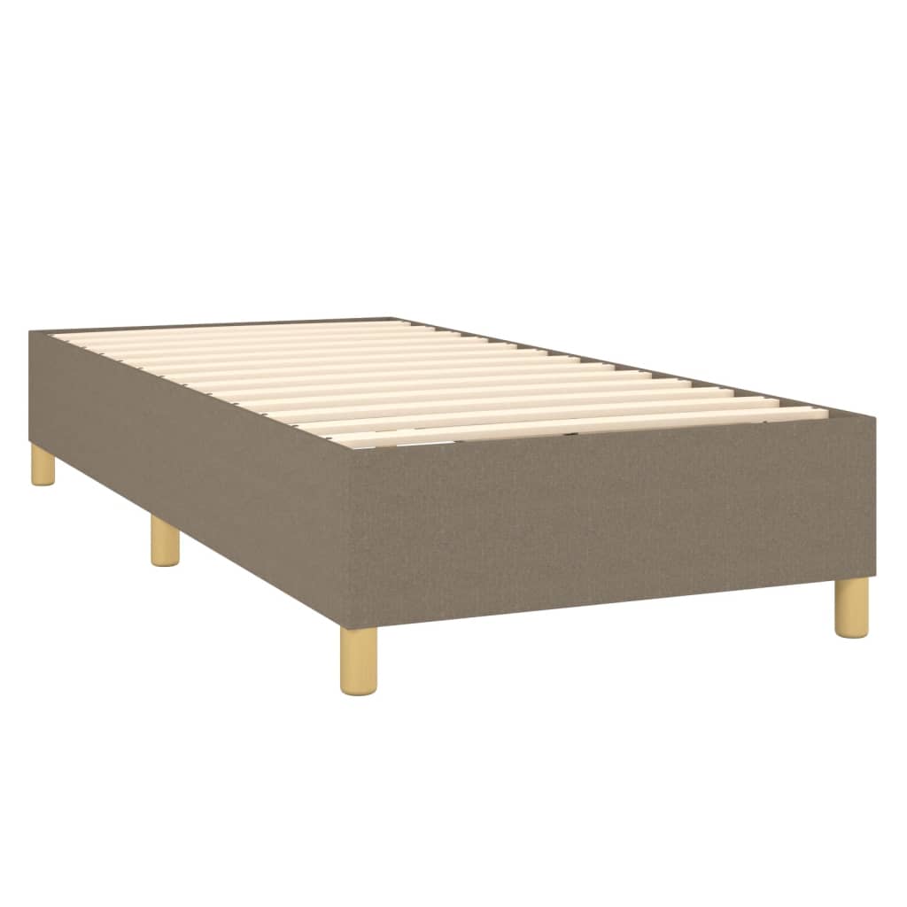 vidaXL Cadru de pat fără saltea Taupe 80x200 cm țesătură