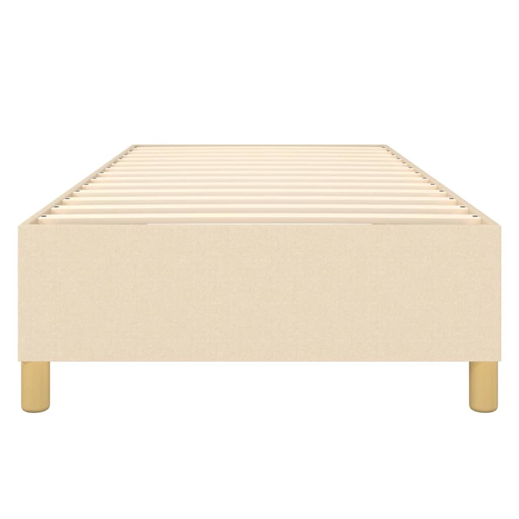 vidaXL Cadru de pat fără saltea cremă 80x200 cm țesătură