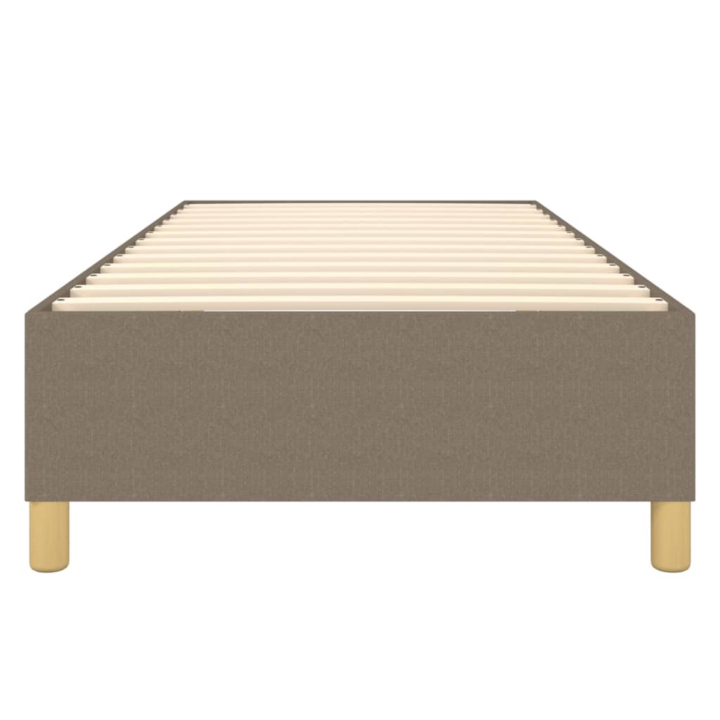 vidaXL Cadru de pat fără saltea Taupe 90x190 cm Stofa