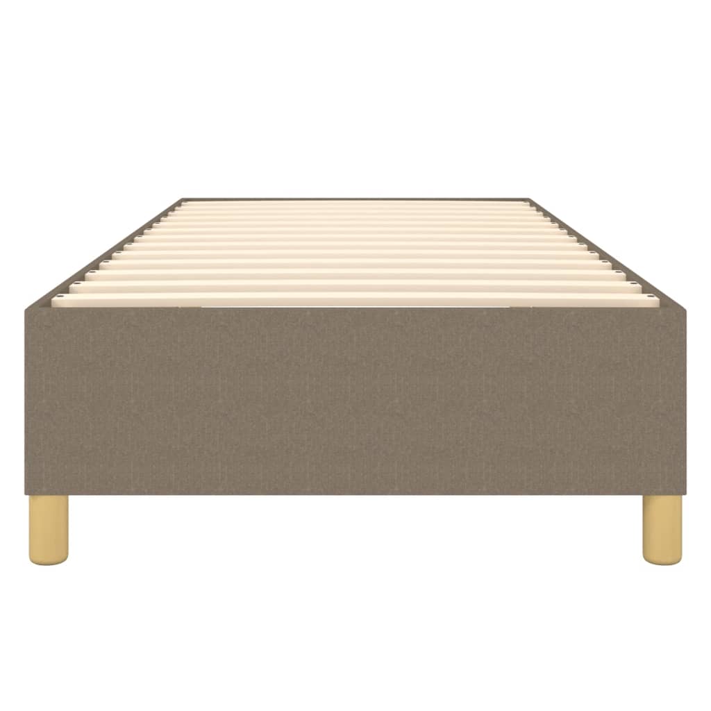 vidaXL Cadru de pat fără saltea Taupe 90x200 cm țesătură