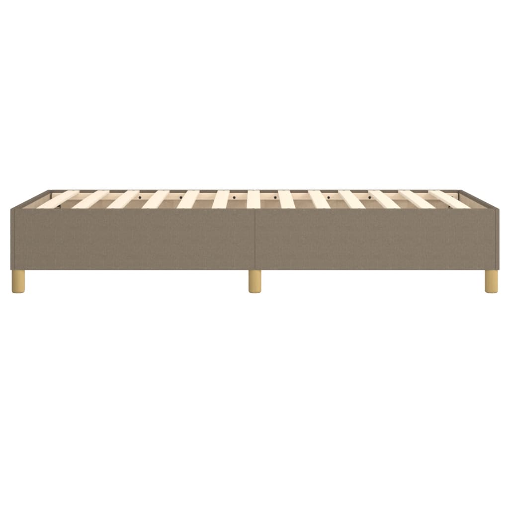 vidaXL Cadru de pat fără saltea Taupe 90x200 cm țesătură