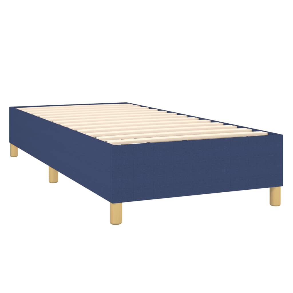 vidaXL Cadru de pat fără saltea țesătură albastră 100x200 cm