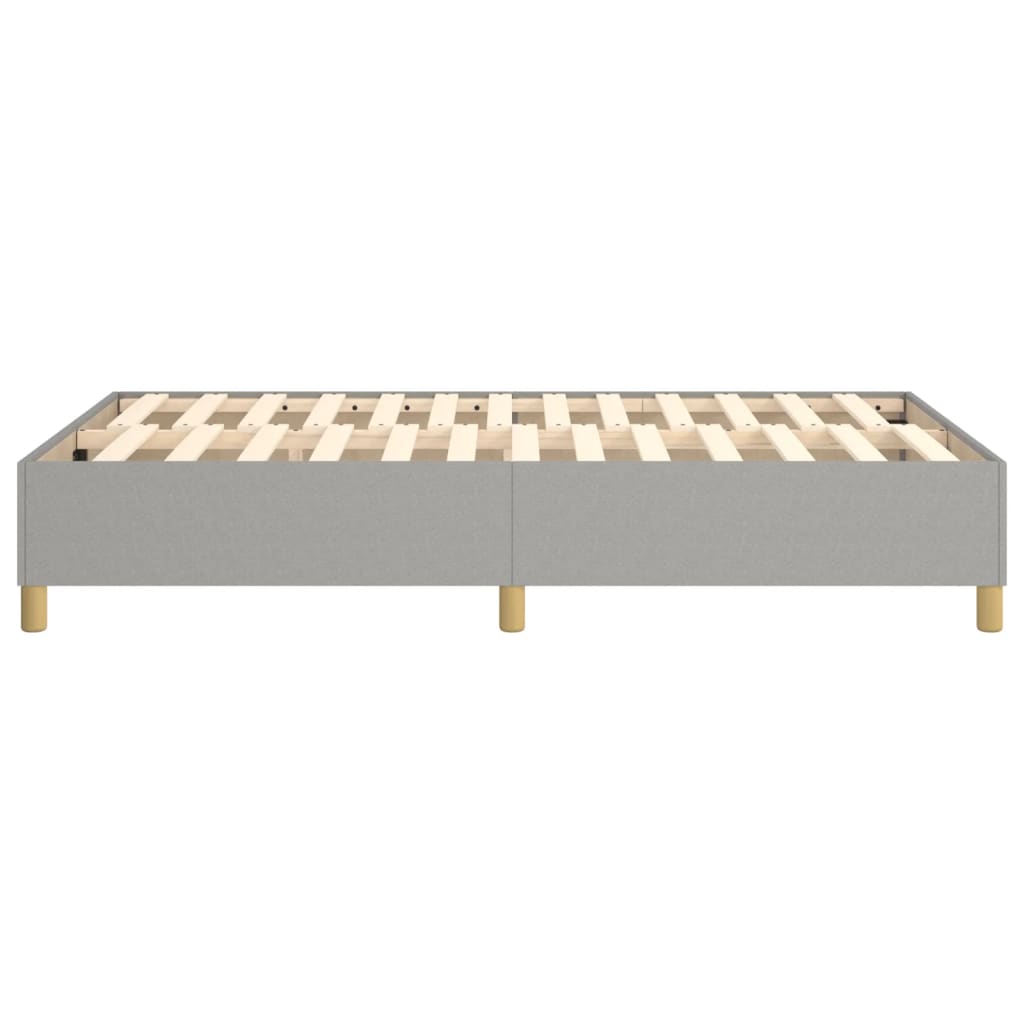 vidaXL Cadru de pat fără saltea, gri deschis, 120x200 cm, textil