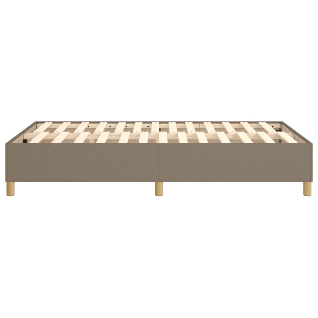 vidaXL Cadru de pat fără saltea, gri taupe, 120x200 cm, textil vidaXL Cadru de pat fără saltea, gri taupe, 120x200 cm, textil