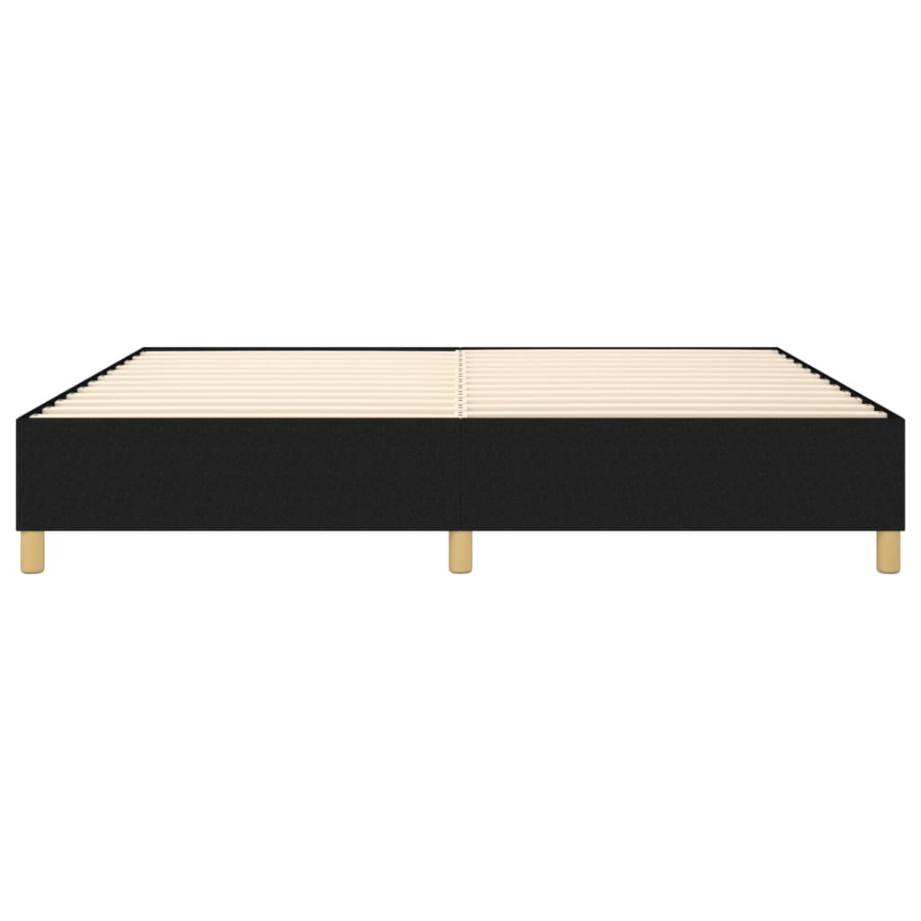vidaXL Cadru de pat fără saltea, negru, 140x190 cm, textil