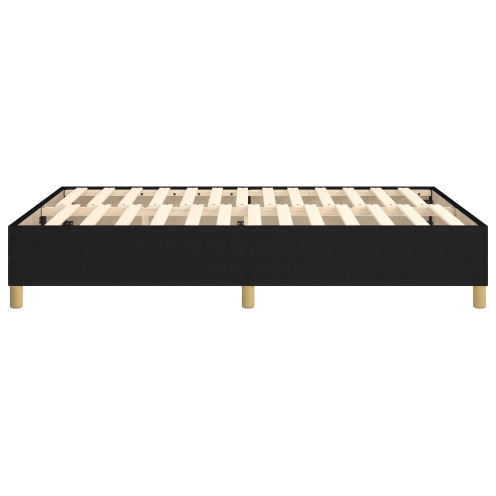 vidaXL Cadru de pat fără saltea, negru, 140x190 cm, textil