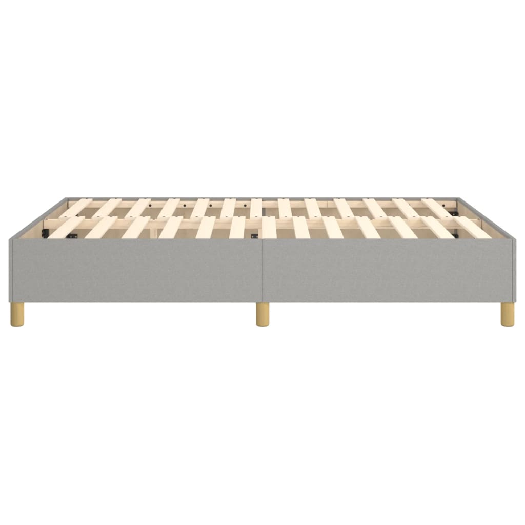 vidaXL Cadru de pat fără saltea, gri deschis, 140x200 cm, textil