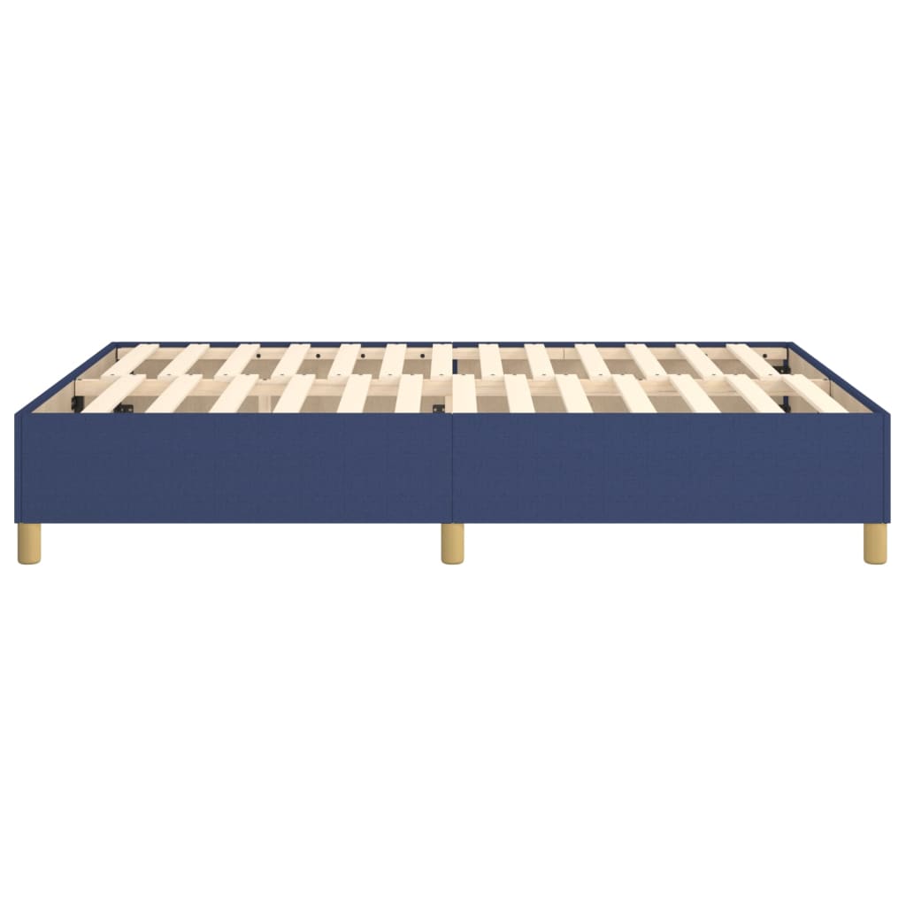 vidaXL Cadru de pat fără saltea, albastru, 140x200 cm, textil