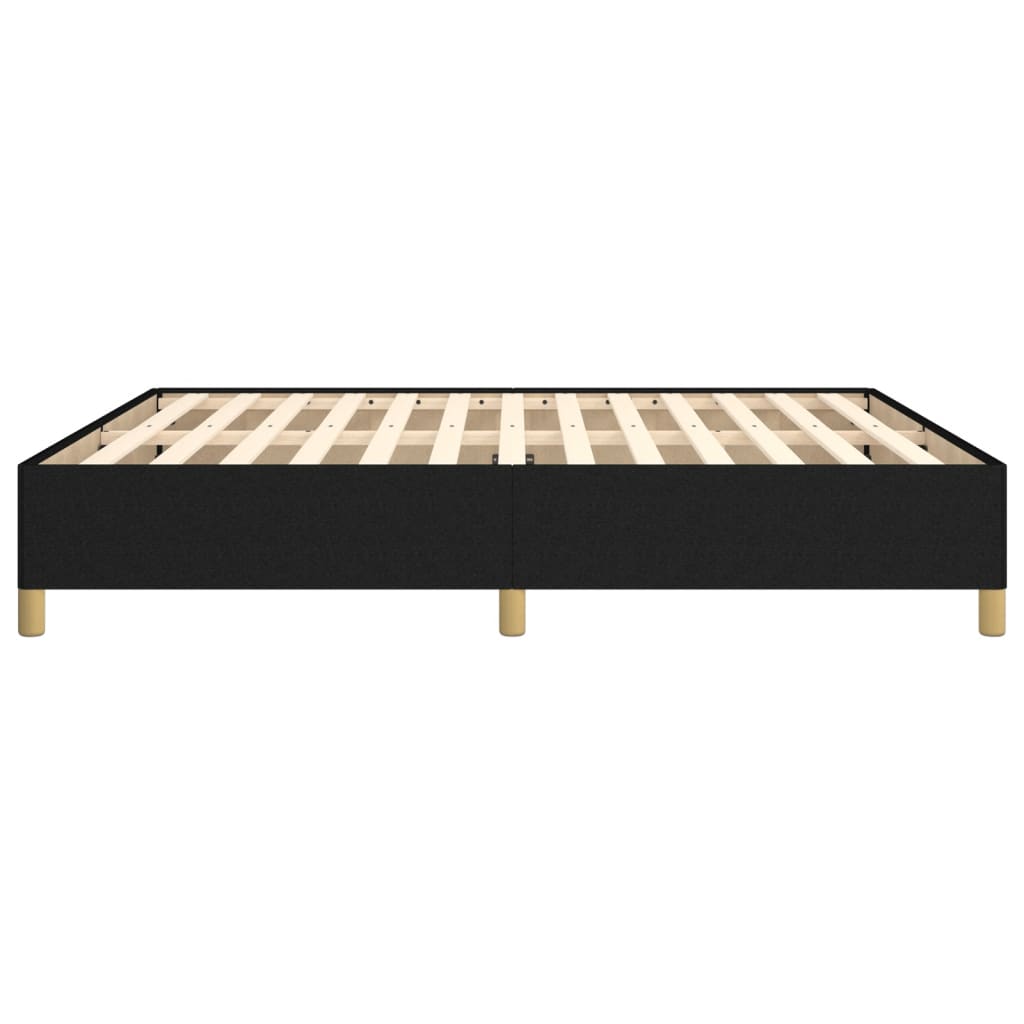 vidaXL Cadru de pat fără saltea, negru, 160x200 cm, textil vidaXL Cadru de pat fără saltea, negru, 160x200 cm, textil