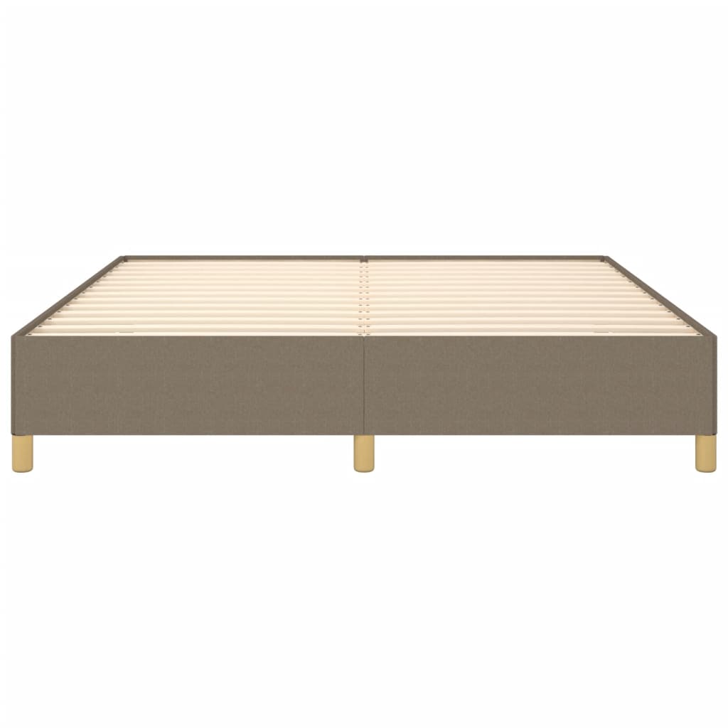 vidaXL Cadru de pat fără saltea, gri taupe, 160x200 cm, textil vidaXL Cadru de pat fără saltea, gri taupe, 160x200 cm, textil