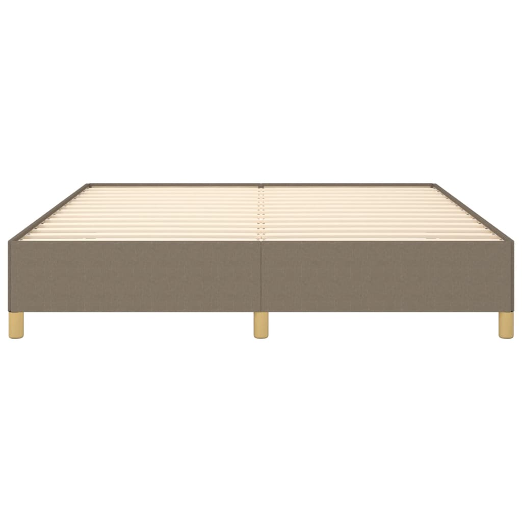 vidaXL Cadru de pat fără saltea, gri taupe, 180x200 cm, textil vidaXL Cadru de pat fără saltea, gri taupe, 180x200 cm, textil