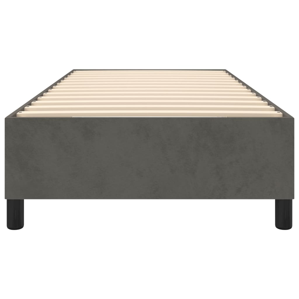 vidaXL Cadru de pat fără saltea, gri închis, 80x200 cm, catifea vidaXL Cadru de pat fără saltea, gri închis, 80x200 cm, catifea