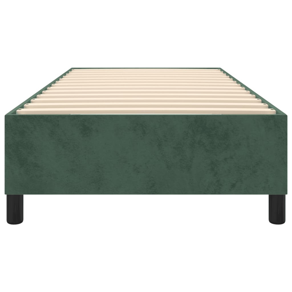 vidaXL Cadru de pat fără saltea, verde închis, 80x200 cm, catifea vidaXL Cadru de pat fără saltea, verde închis, 80x200 cm, catifea