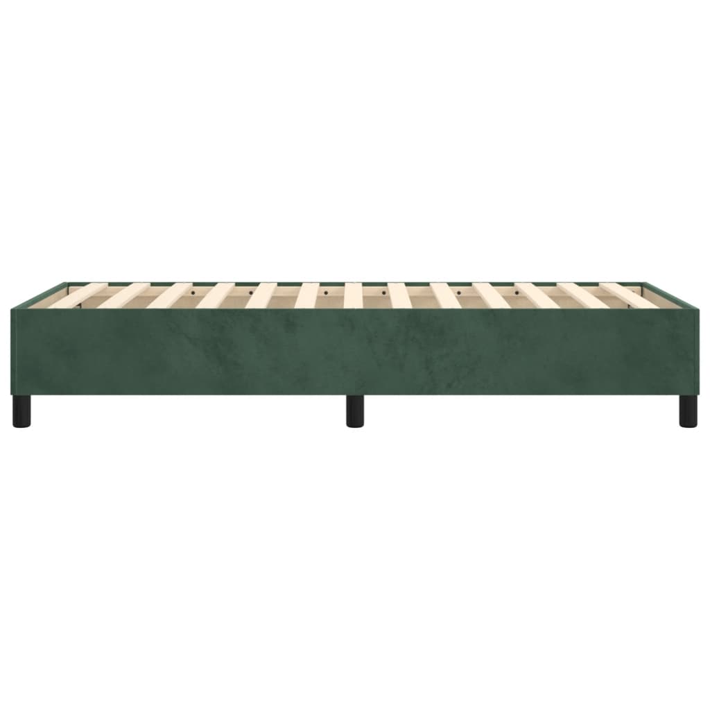 vidaXL Cadru de pat fără saltea, verde închis, 80x200 cm, catifea vidaXL Cadru de pat fără saltea, verde închis, 80x200 cm, catifea