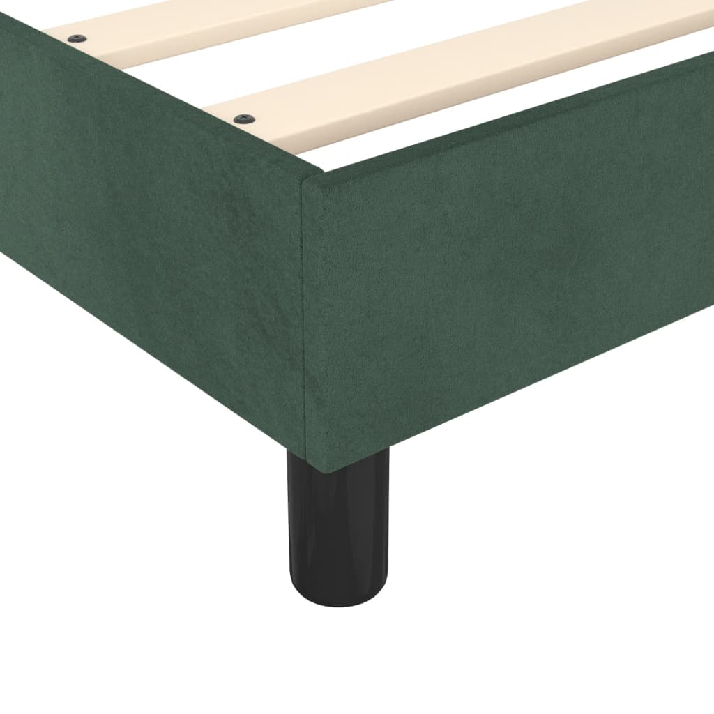 vidaXL Cadru de pat fără saltea, verde închis, 120x200 cm, catifea vidaXL Cadru de pat fără saltea, verde închis, 120x200 cm, catifea