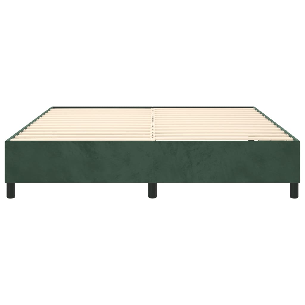 vidaXL Cadru de pat fără saltea, verde închis, 180x200 cm, catifea vidaXL Cadru de pat fără saltea, verde închis, 180x200 cm, catifea