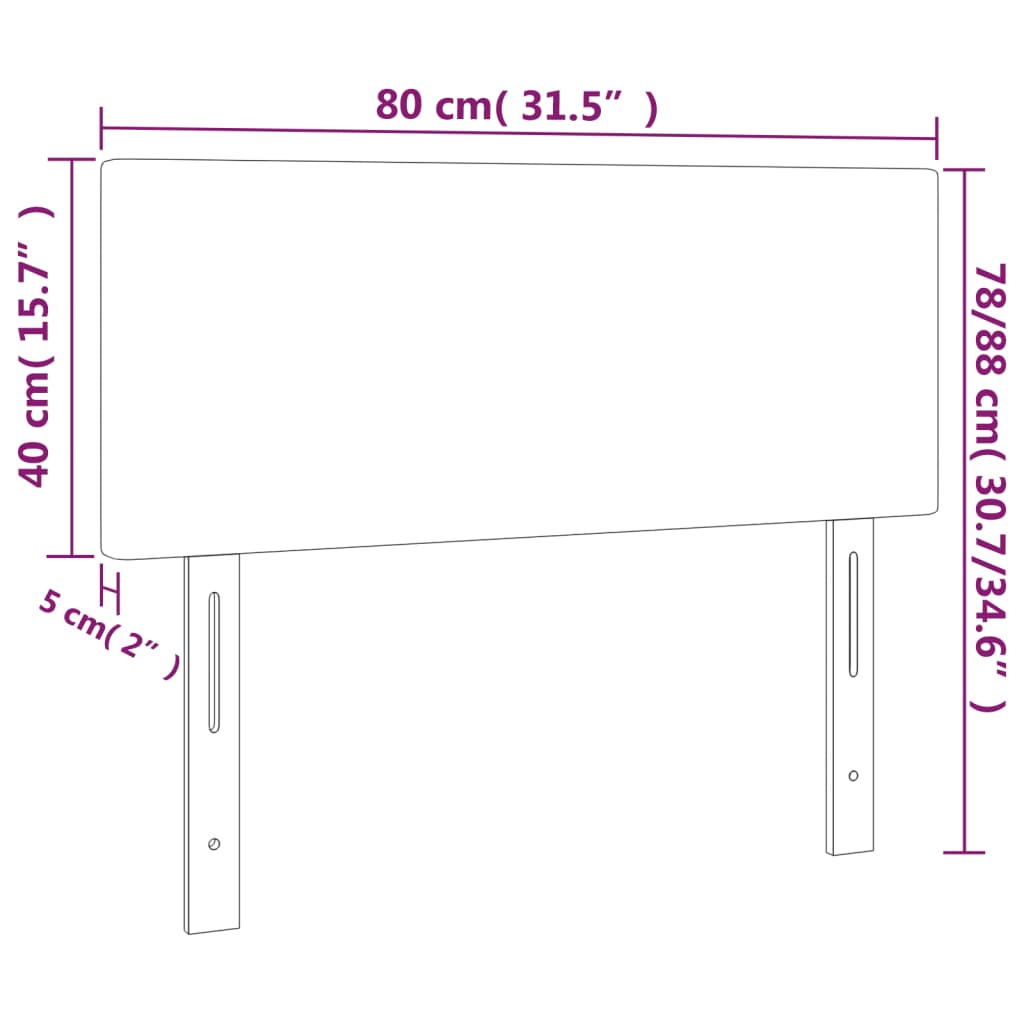 vidaXL Tăblie de pat cu LED, gri deschis, 80x5x78/88 cm, catifea vidaXL Tăblie de pat cu LED, gri deschis, 80x5x78/88 cm, catifea